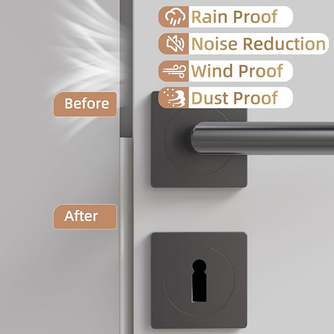 Kneelisa 3Pcs×196” Wedge-Shape Foam Window Weather Stripping Door Seal | - Image 8