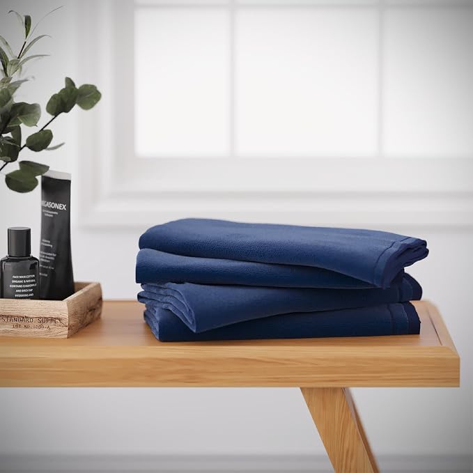 Creative Scents Cotton Fingertip Towels Set Blue - Image 2