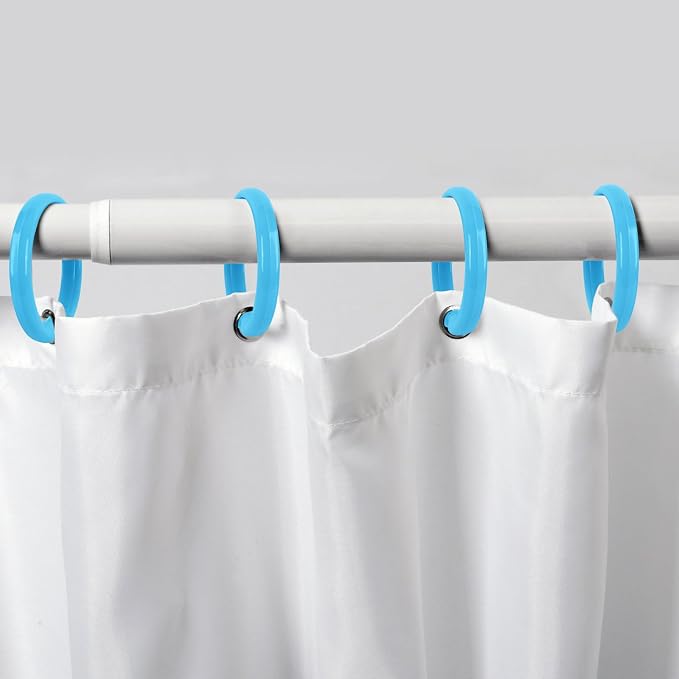Light Blue Shower Curtain Hooks - Image 7