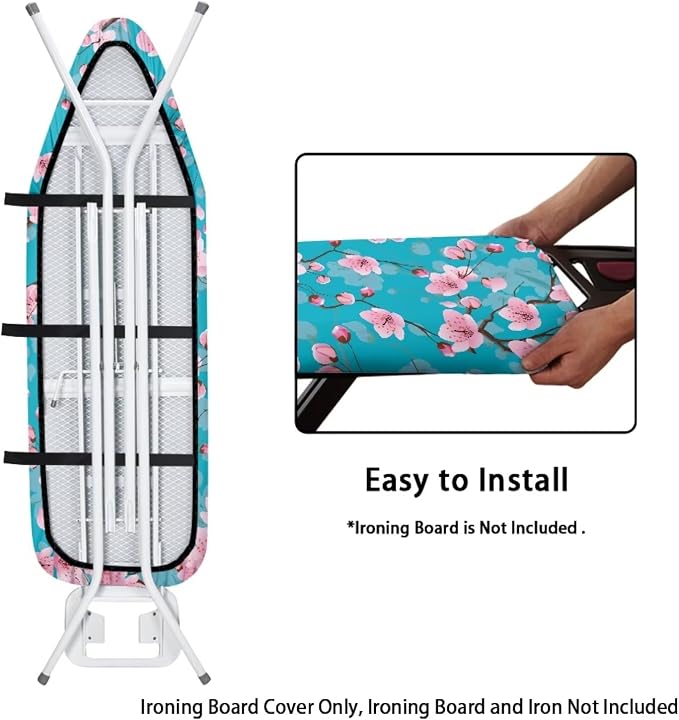 Cherry Blossom Pattern Ironing Board Cover - Image 5