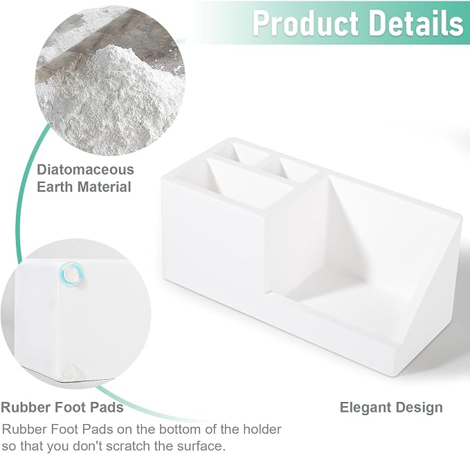 Diatomite Toothbrush Holders Toothpaste Organizer - Image 5