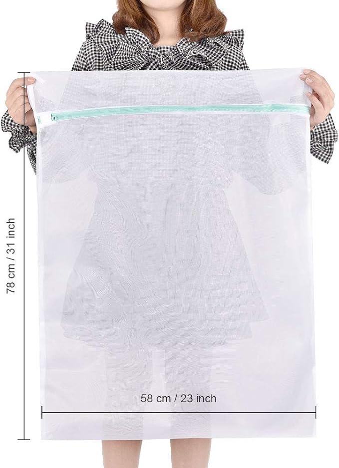OTraki Mesh Laundry Bag for Delicates 2 Pack Garment Wash Bag 24 x 32 inch - Image 7