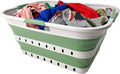 SAMMART 42 Collapsible Plastic Laundry Basket, Foldable Pop Up Storage by SAMMART