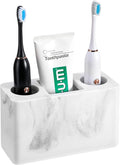 Luxspire Toothbrush Holder, 3 Slots, Gravel White | Electric Toothbrush Holder by Luxspire