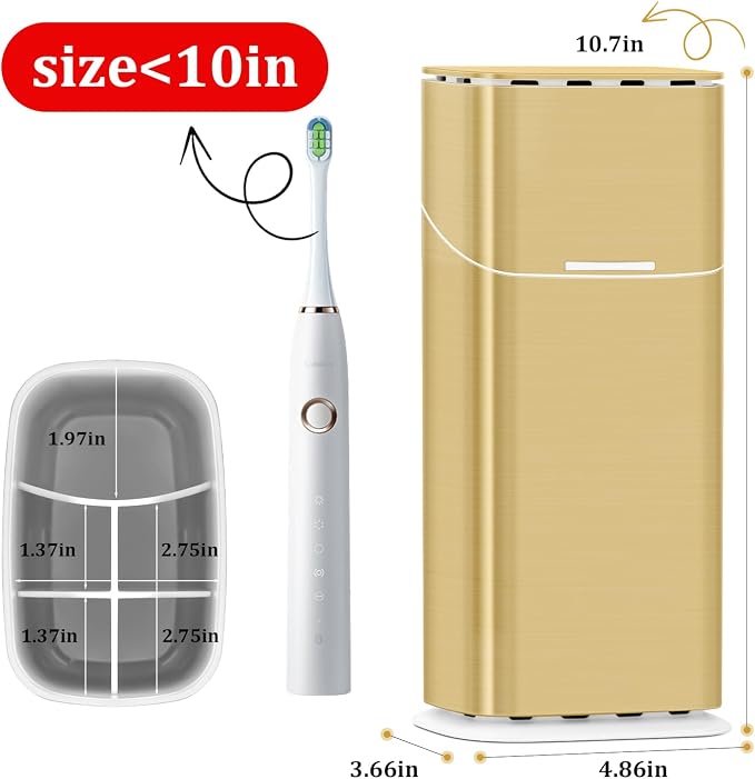 GFWARE Gold Electric Toothbrush Holder - Image 2