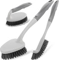 3 Pack Heavy Duty Scrub Brush Set by Mgitecy