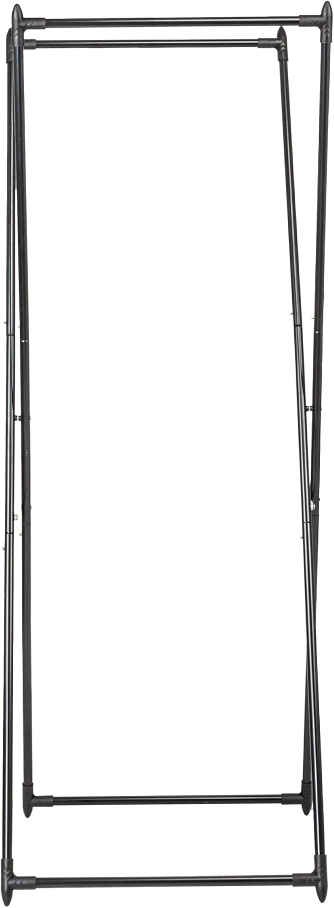 Household Essentials Valet Folding Clothes Rack, Strong Metal X-Frame, Chic - Image 4