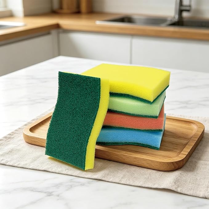 AIDEA Sponges Kitchen, 50-PK Heavy Duty Dish Sponge Kitchen, Scrub Sponges | - Image 2