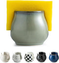 Zoeeker Sponge Holder for Kitchen Sink, Ceramic Dish Sponge Caddy Drying Rack by LAUCHUH