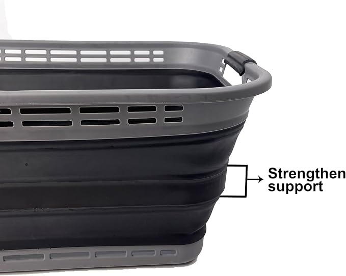 SAMMART 42L Collapsible Plastic Laundry Basket - Image 7