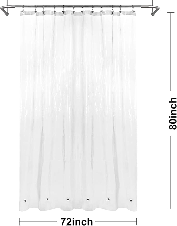 Barossa Design Extra Long Shower Curtain or Liner Heavy Duty 72x80 - Image 6