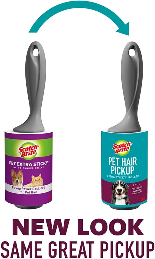 Scotch-Brite Pet Hair Pickup Extra Sticky Lint Roller Refills, Refills Only - Image 9