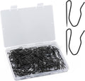 100 Pack Black Metal Curtain Hooks Pin-On Drapery Hooks, Suitable by GASRONS