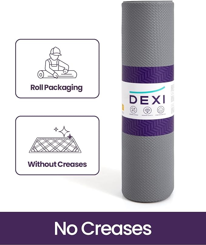 DEXI Kitchen Floor Mats Cushioned Anti Fatigue, 23x94, Large Long Standing Runner Rug Waterproof, Comfort Memory Foam Padded for Front Sink Laundry, Grey