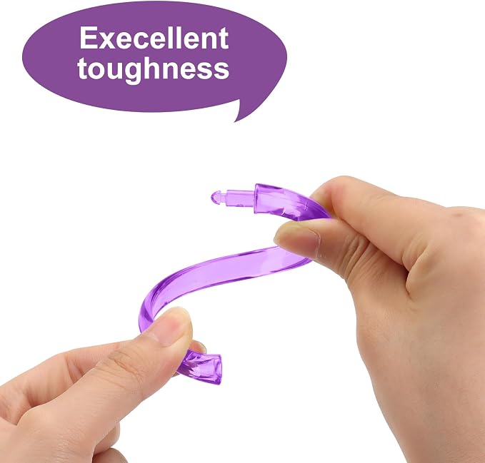 Purple Shower Curtain Hooks - Image 2