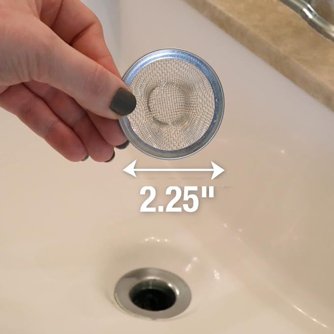 Danco Lavatory Sink Mesh Strainer, 2 in, Stainless Steel - Image 3