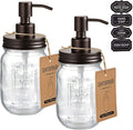 Amolliar Mason Jar Liquid Soap Dispenser, Lotion Dispenser | Rustproof by Amolliar