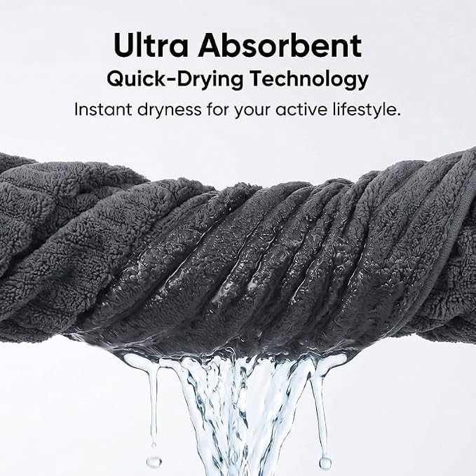 Luxury 3-Piece Quick-Dry Bath Towel Set – Ultra Soft Microfiber Towels | Hand - Image 9