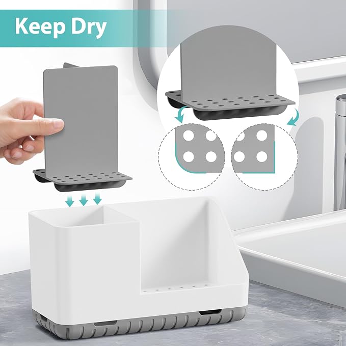 Toothbrush Holders for Bathrooms, Toothbrush and Toothpaste Holder | Easy To - Image 3