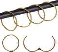 30Pcs Shower Curtain Hooks, Metal Round Shower Curtain Hooks Roman Rings by Mafegu