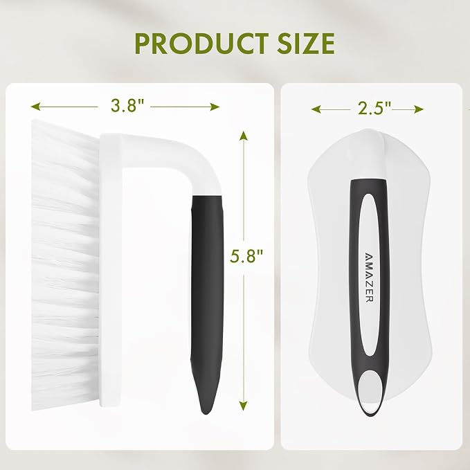 Scrub Brush for Cleaning Comfort Grip Shower Scrubber Stiff Bristles - Image 2