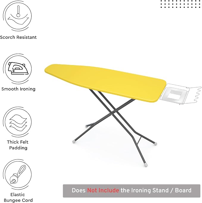 Encasa XO Ironing Board Cover and Pad, Large 54"x15" - Image 2