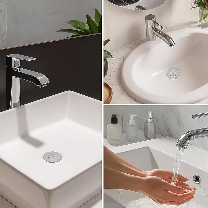Bathroom Sink Stopper, Pop Up Drain Strainer - Image 9