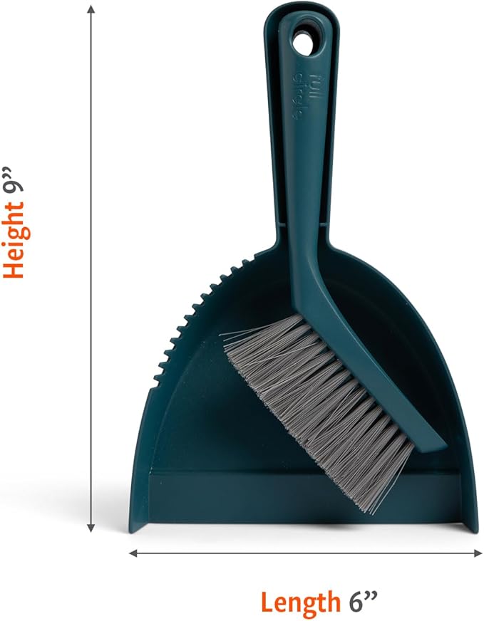 Full Circle Clean Ocean Mini Dustpan and Brush Set, Office Desktop - Image 3
