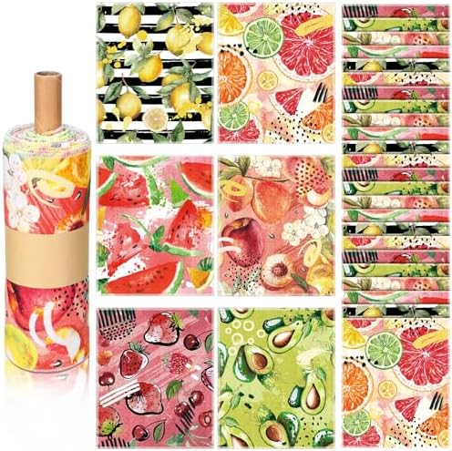 36 Pack Fruit Reusable Cleaning Cloths Washable Cotton Kitchen Towels by Noveread