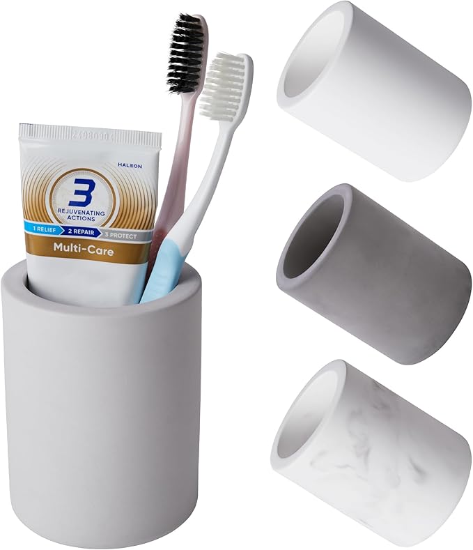 Drying Stone Toothbrush Holder, Diatomite Toothbrush Holders by Amviner