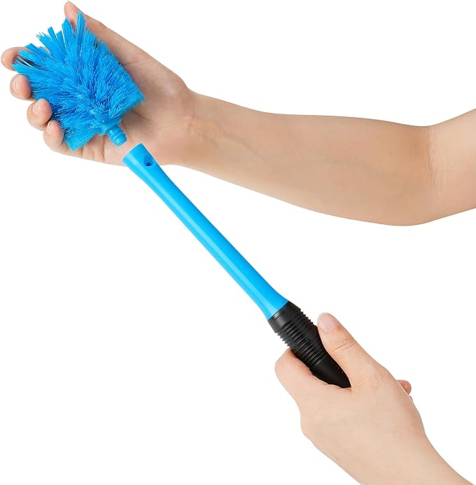 MOSOLAN 2-in-1 Bottle Brush and Straw Cleaner Brush, Breezy Blue, 1 Pack | Long - Image 4