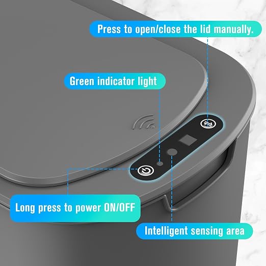 Cesun Automatic Small Bathroom Trash Can - Image 6