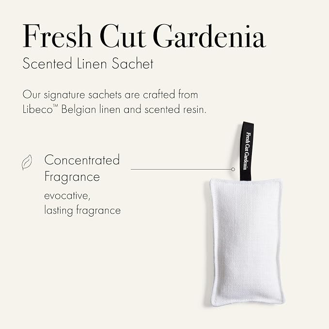 LAFCO New York Scented Linen Sachet, Fresh Cut Gardenia - Image 2