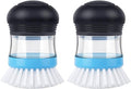 MR.SIGA Soap Dispensing Palm Brush, 2 Pack, palm scrubber, palm scrub brush by MRSIGA