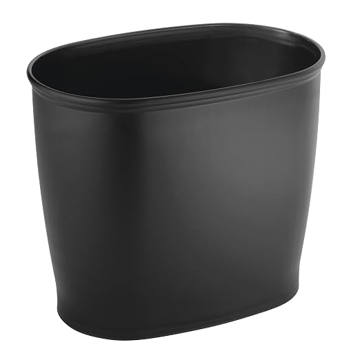 iDesign Slim Plastic Bathroom Trash Can, - Image 8
