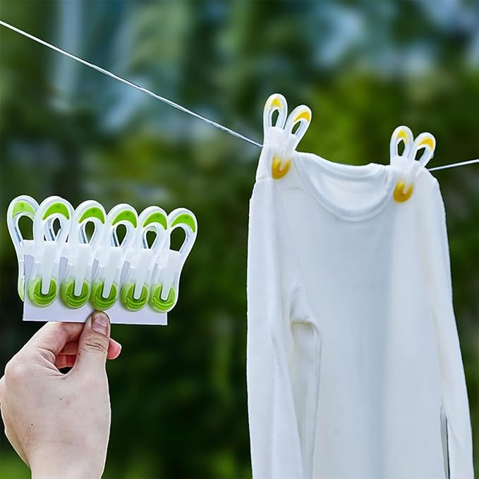 20 Pack Colorful Heavy Duty Plastic Clothespins Laundry Peg Clips | heavy duty - Image 4
