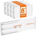 Lifewit 8" Tall Drawer Dividers, Adjustable Deep Drawer Organizer Clothes | 4 by Lifewit