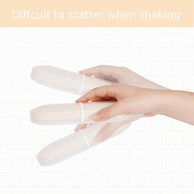 Adorila Travel Cotton Swab & Round Holder, 2 Pack - Image 2