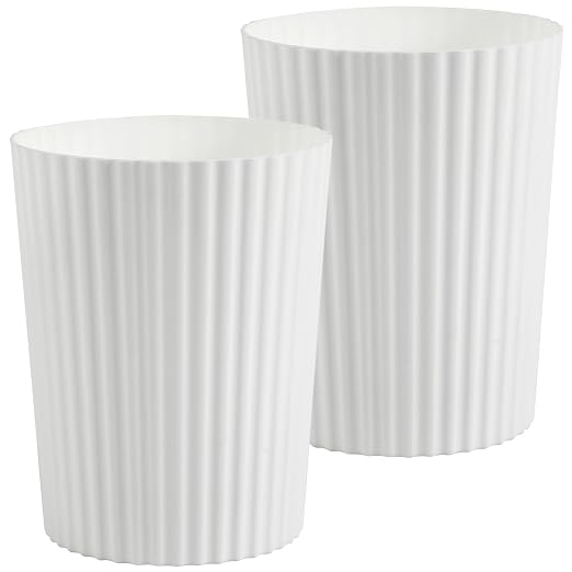 JiatuA Small Trash Can Plastic Wastebasket Round Garbage Container Bin by JiatuA