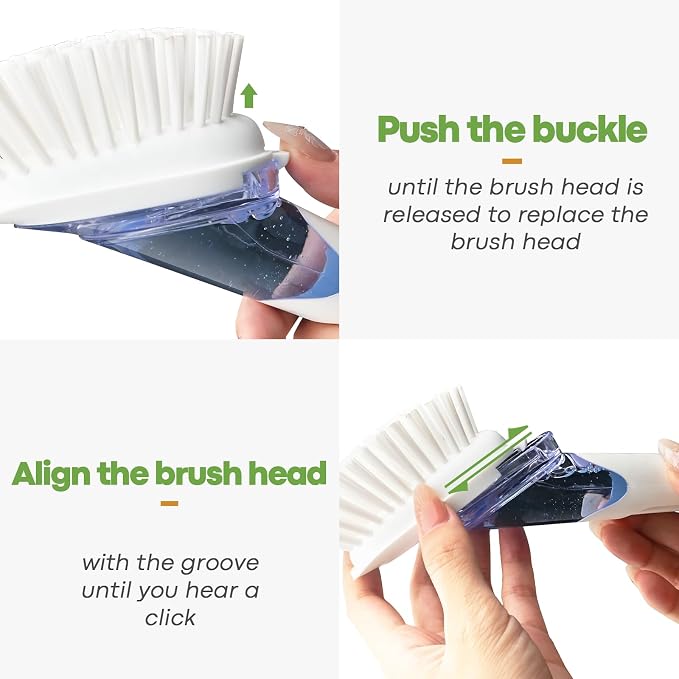 RIMAY Soap Dispensing Dish Brush Dish Scrubber - Image 5