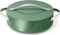 Caraway Rondeau - 6 Qt Non-Stick Pan with Lid - Free From Forever Chemicals - Perfect for Searing, Braising, & Roasting - Sage