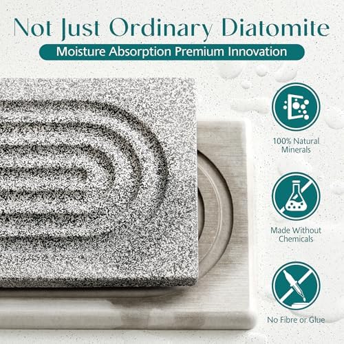 Stone Faucet Mat for Kitchen Sink, Food-Grade Diatomite Stone Drying Mat for - Image 4