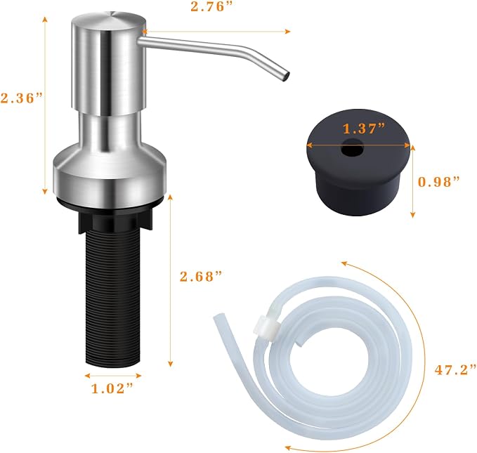 Sink Soap Dispenser for Kitchen Sink, Countertop Built in Sink Soap Dispenser - Image 5