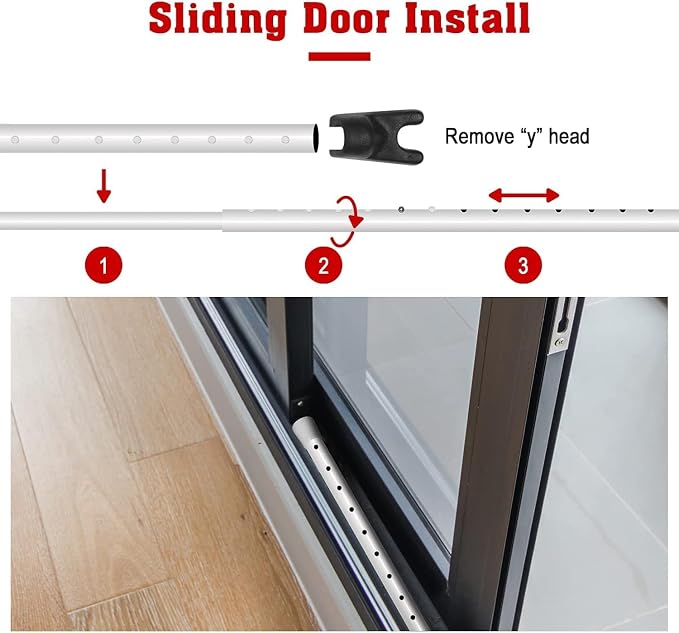 SECURITYMAN 3-in-1 Door Security Bar, Security Door Stoppers & Door Barricade – - Image 9