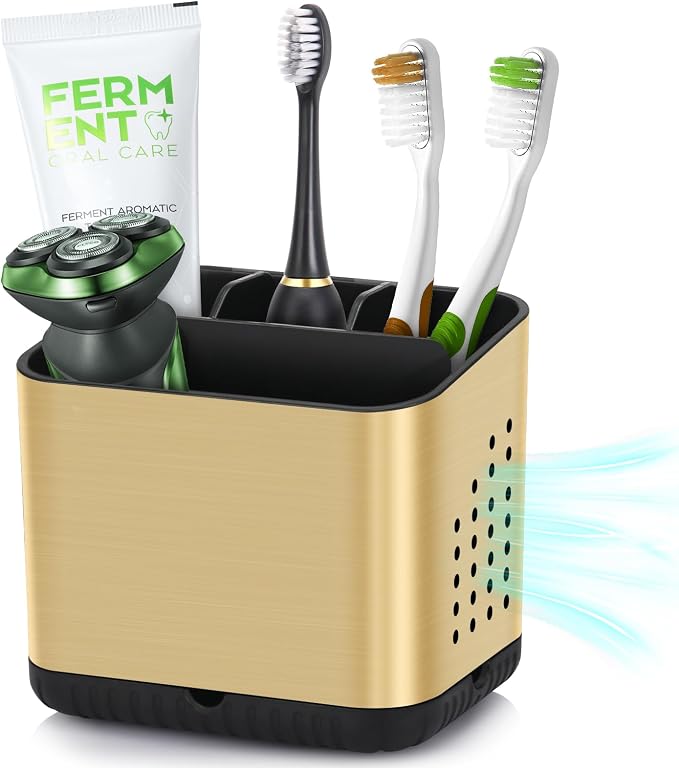 Tooth Brush Holders for Bathrooms, Toothbrush Organizer | Easy To Clean by PARKMANI