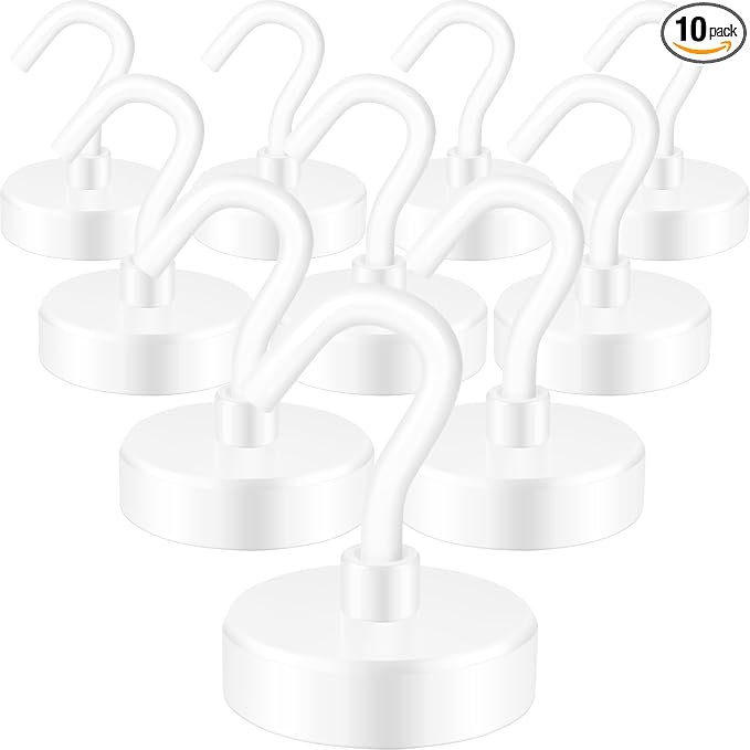 Neosmuk Magnetic Hooks, 85lb Heavy Duty, 10 Pack by Neosmuk