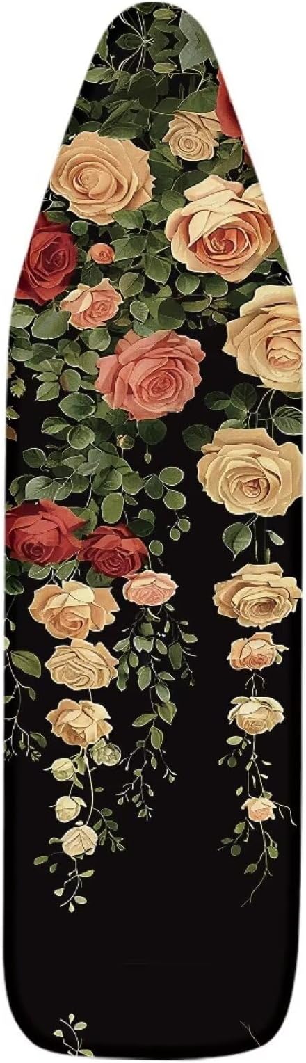 Rose Print Ironing Board Cover and Pad Heat Reflective Stain Resistant Iron - Image 7