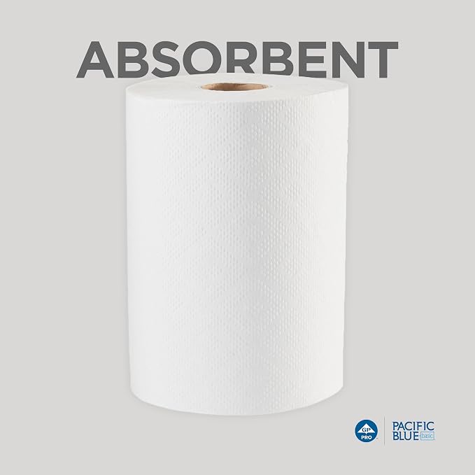 Georgia-PacificBlue Basic Paper Towel Rolls by PRO, 350 Feet Per Roll, 12 Rolls - Image 5