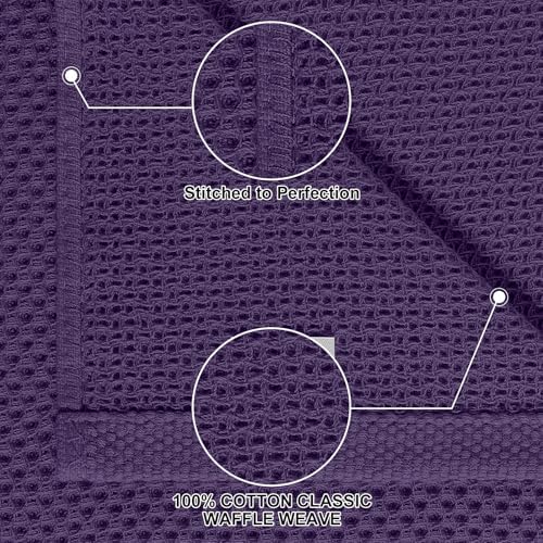 Homaxy 10 Pack 100% Cotton Kitchen Towels and Dishcloths Set - Image 2