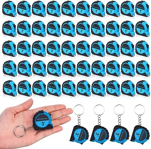 Kanayu Mini Tape Measure Keychains 3 ft Small Retractable Measuring Tape Bulk by Kanayu